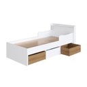 Ver imagem 5 de Cama Solteiro Infantil com 2 Baus e Gavetão Branco Mel
