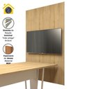 Ver imagem 4 de Painel de Tv para Sala de Reunião 195cm X 110cm Macadâmia F5 Office Cor:macadâmia