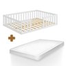 Cama Casal Grade Proteção Branco Daron Shop Jm - 1