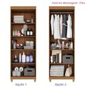 Ver imagem 5 de Armário Multiuso Master 2 Portas 4 Prateleiras MDP 62cm Cinamomo Tudo de Móveis