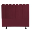 Ver imagem 2 de Cabeceira Estofada Alanis 195CM King Suede Bordo - D A DECOR