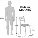 Ver imagem 4 de Conjunto com 4 Cadeiras Maraba Liso Branco Assento Paraopeba Teixeira