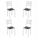 Ver imagem 1 de Conjunto com 4 Cadeiras Maraba Liso Branco Assento Paraopeba Teixeira