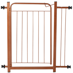 Portão Pet Cães Bebês Largo 69 a 84cm Extensor 10cm - Bronze - 1