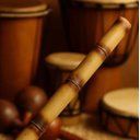 Ver imagem 2 de Pau de Chuva de Bambu "percussão Indígena" 40cm X 4,5cm