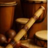 Pau de Chuva de Bambu "percussão Indígena" 40cm X 4,5cm - 2