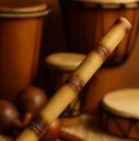 Ver imagem 2 de Pau de Chuva de Bambu "percussão Indígena" 40cm X 4,5cm