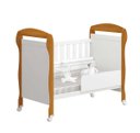 Ver imagem 3 de Berço Americano 2 em 1 Danny Com Colchão Vira Sofazinho Infantil Branco/Savana Fosco Quarto de Bebê - Reller