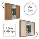 Ver imagem 2 de Guarda Roupa Dalila Quarto com 3 Portas e 4 Gavetas Espelho Amendola/off White