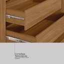 Ver imagem 6 de Guarda Roupa Dalila Quarto com 3 Portas e 4 Gavetas Espelho Amendola/off White