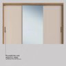 Guarda Roupa Dalila Quarto com 3 Portas e 4 Gavetas Espelho Amendola/off White - 10