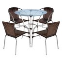 Ver imagem 2 de Conjunto Pool Mesa e 4 Cadeiras Alumínio Fibra Área Gourmet Acesse Móveis