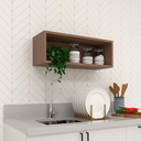 Ver imagem 2 de Nicho Decorativo Marrom 50cm Infantil Sala Quarto Prateleira