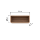 Ver imagem 4 de Nicho Decorativo Marrom 50cm Infantil Sala Quarto Prateleira