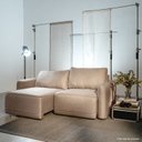 Ver imagem 2 de Sofá Retrátil 2 Lugares Linho Creme Mellow 190cm CabeCasa MadeiraOriginals