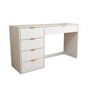Ver imagem 3 de Mesa Escrivaninha Life 5 Gavetas Branco - Panorama Móveis