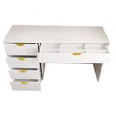 Ver imagem 5 de Mesa Escrivaninha Life 5 Gavetas Branco - Panorama Móveis