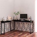Ver imagem 6 de Escrivaninha no formado L Smart, Estilo Industrial | Preto Onix - Preto