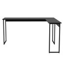 Ver imagem 2 de Escrivaninha no formado L Smart, Estilo Industrial | Preto Onix - Preto