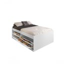 Ver imagem 4 de Cama Box Sapateira Vanessa Casal 1,38 Branco - Framar Móveis