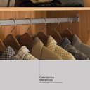 Ver imagem 3 de Guarda Roupa Casal Riva 2 Portas Deslizantes Flex Cinamon Touch com Espelho e Pés - Demóbile