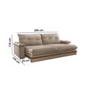 Ver imagem 6 de Sofá Avalon 02 Módulos de 100cm Br25cm Meu Sofá Online