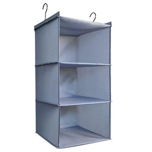 Cabideiro Organizador Dobravel com 3 Prateleiras Sapateira Vertical para Armario e Closet