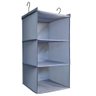 Cabideiro Organizador Dobravel com 3 Prateleiras Sapateira Vertical para Armario e Closet - 1