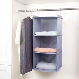 Cabideiro Organizador Dobravel com 3 Prateleiras Sapateira Vertical para Armario e Closet - 3