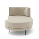 Ver imagem 4 de Sofá Chaise Longue Sala de Estar Living Lucca Direito D02 Veludo Bege C-309 - Lyam Decor