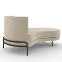 Ver imagem 7 de Sofá Chaise Longue Sala de Estar Living Lucca Direito D02 Veludo Bege C-309 - Lyam Decor