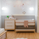 Ver imagem 4 de Cômoda Infantil 3 Gavetas - Tomi Branco com Carvalho Quater