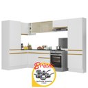 Ver imagem 3 de Armário Cozinha Completa Canto Veneza Mp2090 Multimóveis Branco + Brinde Jogo de Panelas Tramontina