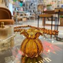 Ver imagem 7 de Vaso Murano Vidro Italy Ambar 10x11cm Wolff