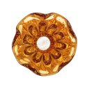 Ver imagem 3 de Vaso Murano Vidro Italy Ambar 10x11cm Wolff