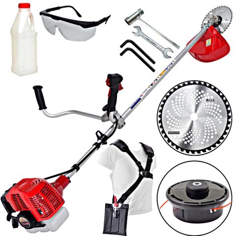 Roçadeira Profissional Nakashi L431M Com Motor TU 43 Mitsubishi Ideal Para Cortes Rápidos e