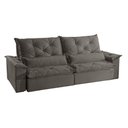 Ver imagem 3 de Sofá Melt 02 Módulos 80cm Br 25cm Meu Sofá Online A231 Linho Cinza Escuro