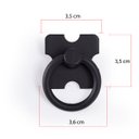 Ver imagem 3 de Kit 30 Unid. 20 Dobradiças + 10 Puxador Rustico Preto: Preto Fosco