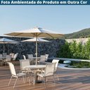 Ver imagem 4 de Ombrelone Central Paraty Bali Fratini 270 Cm (largura) sem Base em Alumínio Cinza Capa Poliéster