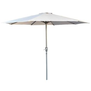 Ombrelone Central Paraty Bali Fratini 270 Cm (largura) sem Base em Alumínio Cinza Capa Poliéster