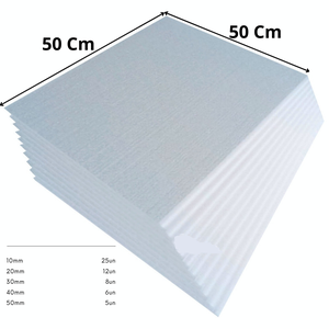 Placa de Isopor Forro Espessura 30mm C/8 Unidades 50x50cm