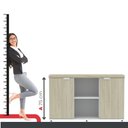 Ver imagem 5 de Armário para Escritório 2 Portas com Chave 40mm 121.5cm Linha PE40 Branco