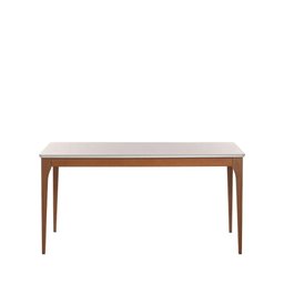 Conjunto de Jantar Mesa 184 Cm com Vidro 6 Cadeiras Ella - Natural C/ Mescla Cinza - 8