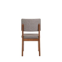 Conjunto de Jantar Mesa 184 Cm com Vidro 6 Cadeiras Ella - Natural C/ Mescla Cinza - 13