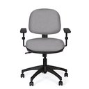Ver imagem 2 de Cadeira de Escritório Marelli Active 704 Cinza Claro com Estrutura Preta