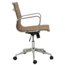 Ver imagem 3 de Cadeira Sevilha Eames Baixa Cromada Pu Marrom Escuro - 37792