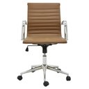 Ver imagem 2 de Cadeira Sevilha Eames Baixa Cromada Pu Marrom Escuro - 37792