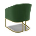 Ver imagem 7 de Cadeira Sala de Jantar Base Industrial Dourado Stella Suede D03 - D’Rossi