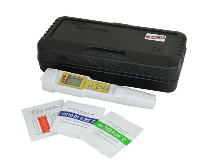 Medidor De Ph Digital Condutividade Ec Temperatura Tipo Caneta Pct-200 Hold Portátil Estojo Com Cert - 5