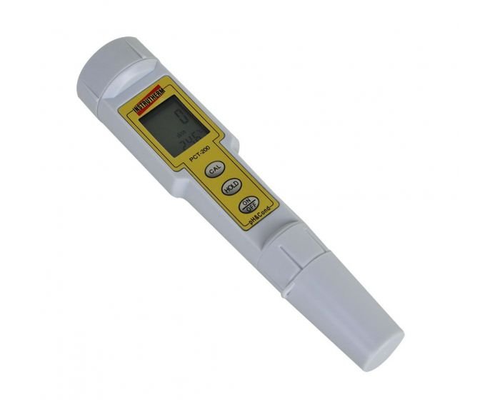 Medidor De Ph Digital Condutividade Ec Temperatura Tipo Caneta Pct-200 Hold Portátil Estojo Com Cert - 2